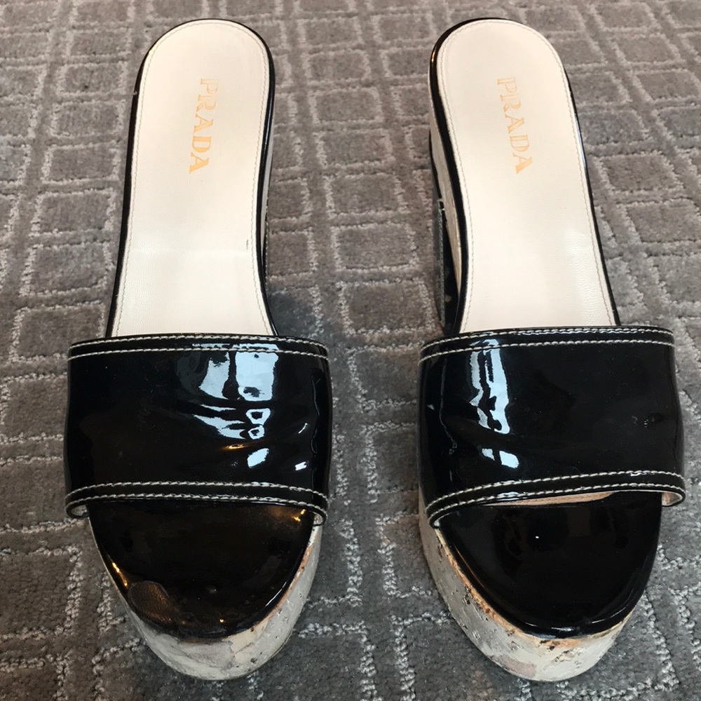 Prada Cork Platform